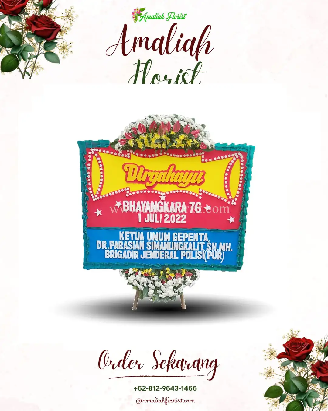 Papan Bunga HUT Ulang Tahun Bendiljati Kulon